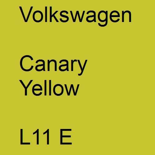 Volkswagen, Canary Yellow, L11 E.